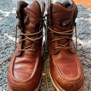 Red Wing Traction Tred 405 Moc Toe Waterproof Work Boots Mens Size 9